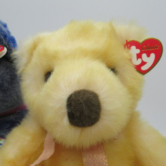 Vintage Ty Classics Bears Butterbeary the Yellow Bear Buddy “Periwinkle" - Picture 6 of 13